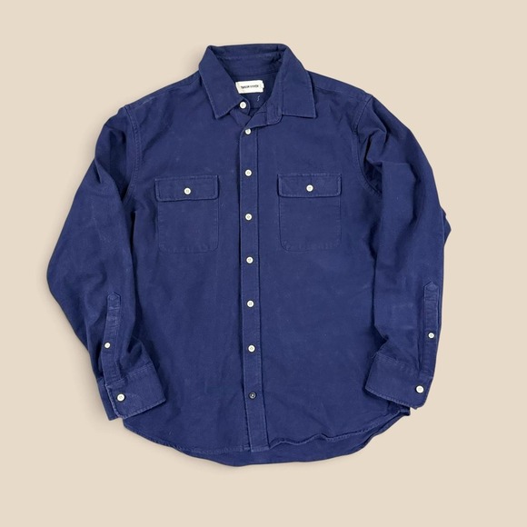 Taylor Stitch Other - Taylor Stitch Mens Navy Blue Button Up Shirt Size 42 Large Long Sleeve Cotton